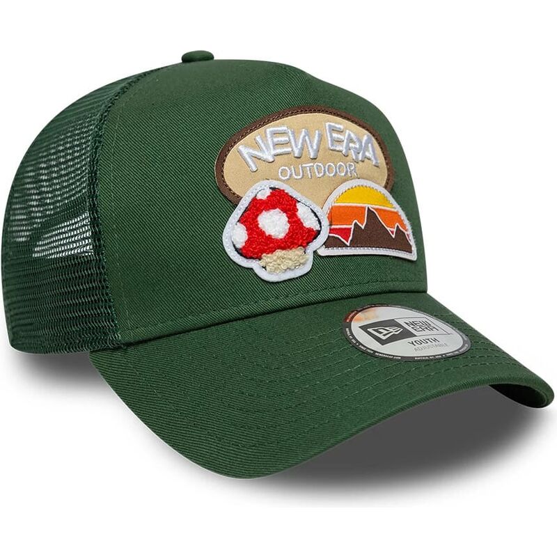 lippikset-kaareva-rekka-vihrea-snapback-lapsille-a-frame-outdoor-new-era lippikset-kaareva-rekka-vihrea-snapback-lapsille-a-frame-outdoor-new-era
