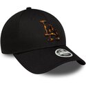 lippikset-kaareva-musta-saadettava-nauha-9forty-tort-infill-los-angeles-dodgers-mlb-new-era