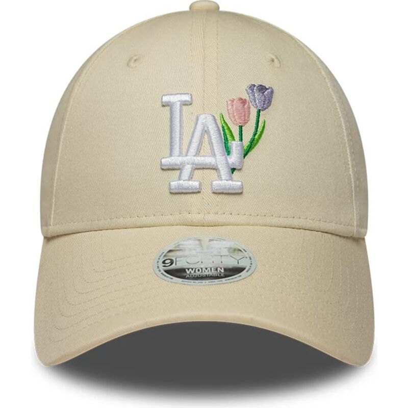lippikset-kaareva-beige-saadettava-nauha-9forty-flower-icon-los-angeles-dodgers-mlb-new-era