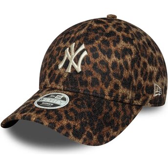 Lippikset kaareva leopardi säädettävä nauha 9FORTY Leopard Cosy New York Yankees MLB New Era