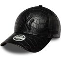 lippikset-kaareva-musta-saadettava-nauha-9forty-pu-pattern-new-york-yankees-mlb-new-era