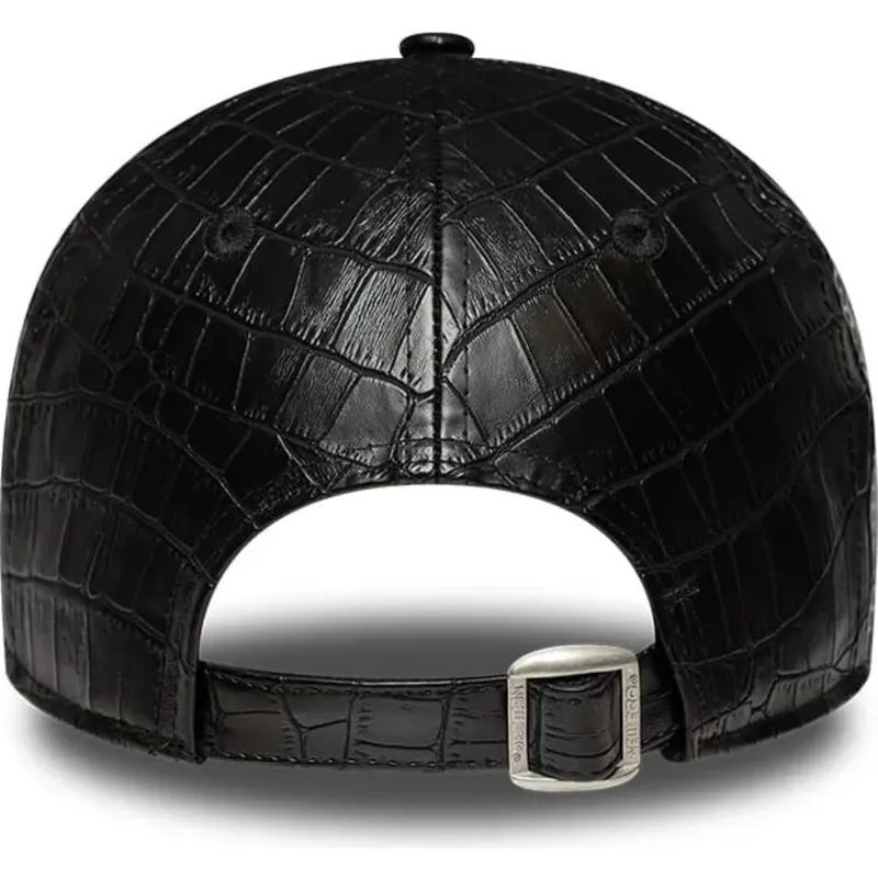 lippikset-kaareva-musta-saadettava-nauha-9forty-pu-pattern-new-york-yankees-mlb-new-era