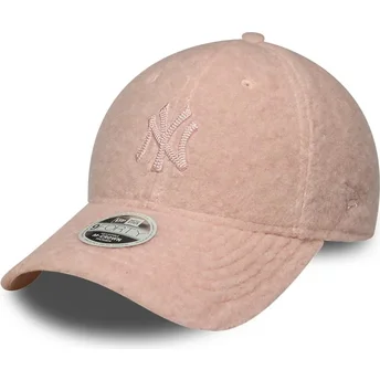 Lippikset kaareva vaaleanpunainen snapback rosa 9FORTY M-Crown Winter Borg New York Yankees MLB New Era