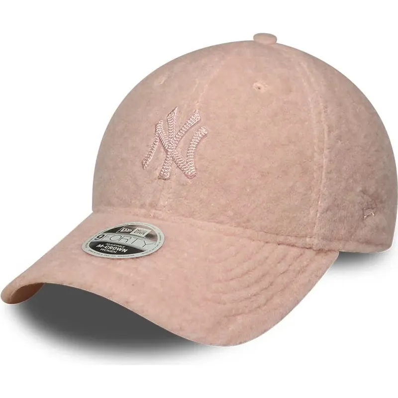 lippikset-kaareva-vaaleanpunainen-snapback-rosa-9forty-m-crown-winter-borg-new-york-yankees-mlb-new-era