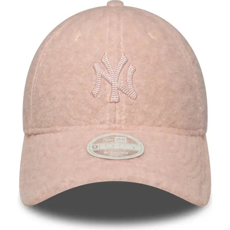 lippikset-kaareva-vaaleanpunainen-snapback-rosa-9forty-m-crown-winter-borg-new-york-yankees-mlb-new-era