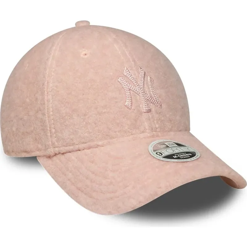lippikset-kaareva-vaaleanpunainen-snapback-rosa-9forty-m-crown-winter-borg-new-york-yankees-mlb-new-era