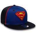 lippikset-littea-sininen-snapback-lapsille-9fifty-piping-superman-dc-comics-new-era