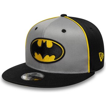 Lippikset litteä harmaa snapback lapsille 9FIFTY Piping Batman DC Comics New Era