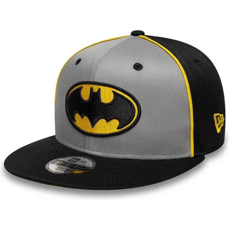 lippikset-littea-harmaa-snapback-lapsille-9fifty-piping-batman-dc-comics-new-era