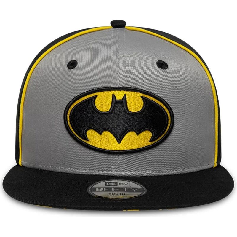 lippikset-littea-harmaa-snapback-lapsille-9fifty-piping-batman-dc-comics-new-era