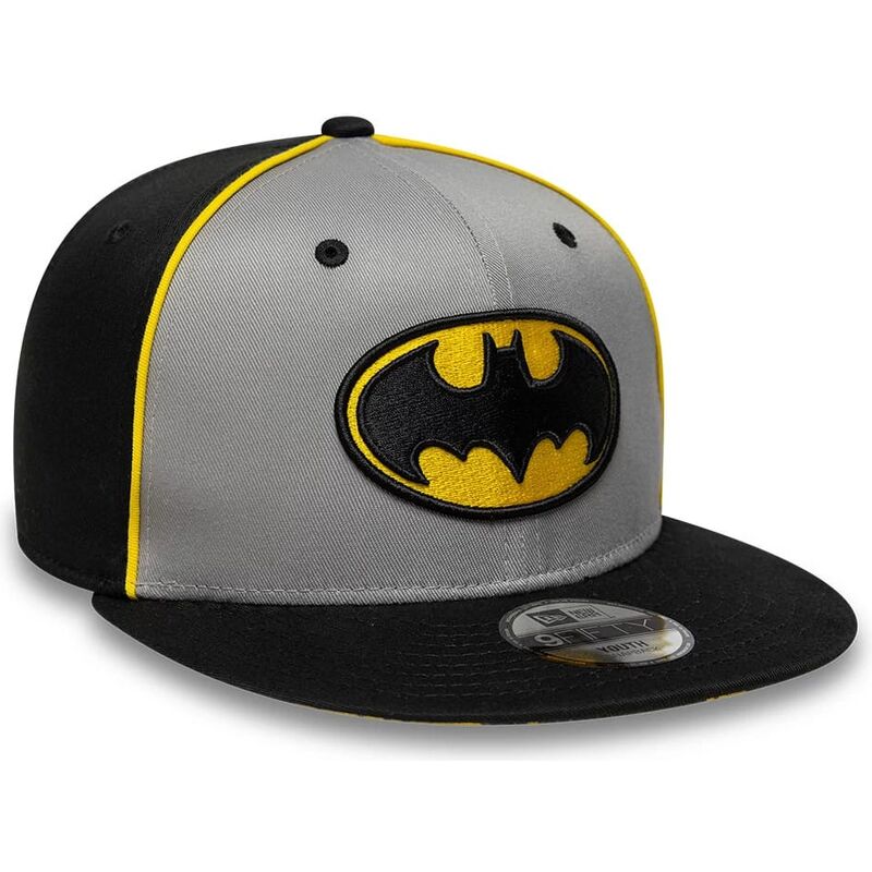 lippikset-littea-harmaa-snapback-lapsille-9fifty-piping-batman-dc-comics-new-era