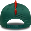 lippikset-kaareva-vihrea-snapback-lapsille-9forty-dino-face-new-era