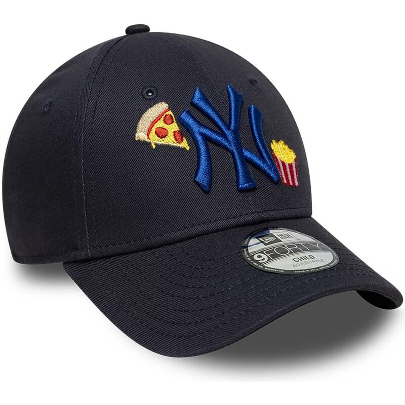 lippikset-kaareva-laivastonsininen-saadettava-nauha-lapsille-9forty-food-icon-new-york-yankees-mlb-new-era
