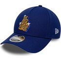 lippikset-kaareva-sininen-snapback-9forty-m-crown-a-frame-emblem-los-angeles-dodgers-mlb-new-era