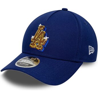Lippikset kaareva sininen snapback 9FORTY M-Crown A Frame Emblem Los Angeles Dodgers MLB New Era
