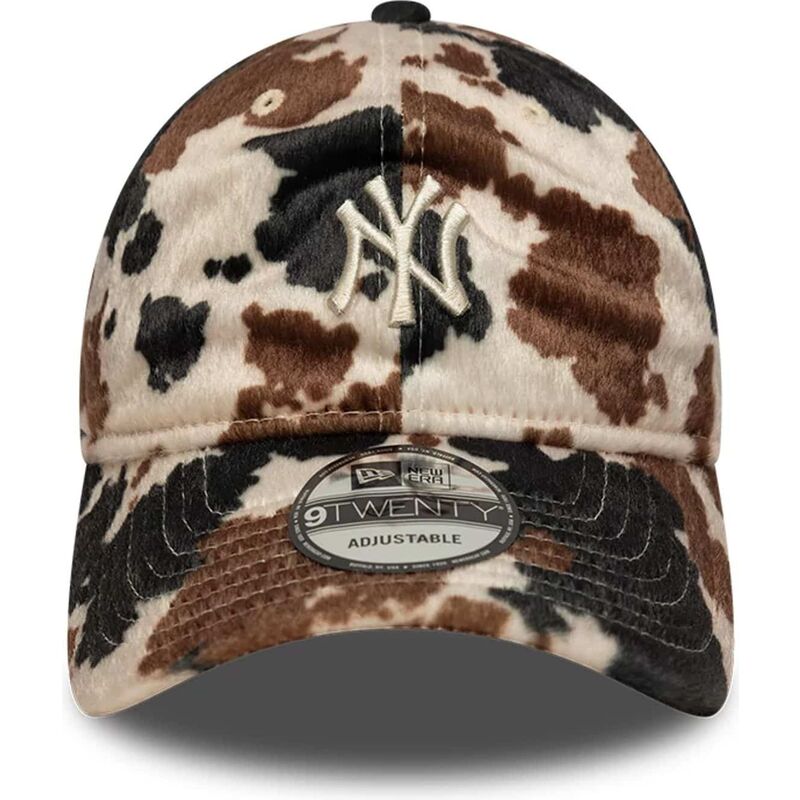lippikset-kaareva-ruskea-saadettava-nauha-9twenty-animal-print-new-york-yankees-mlb-new-era
