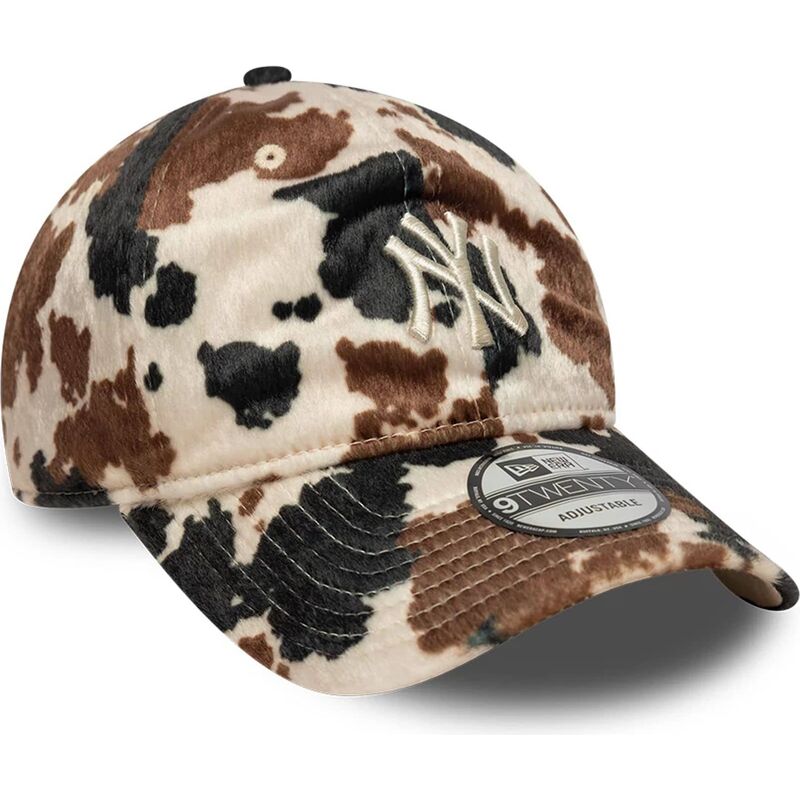 lippikset-kaareva-ruskea-saadettava-nauha-9twenty-animal-print-new-york-yankees-mlb-new-era