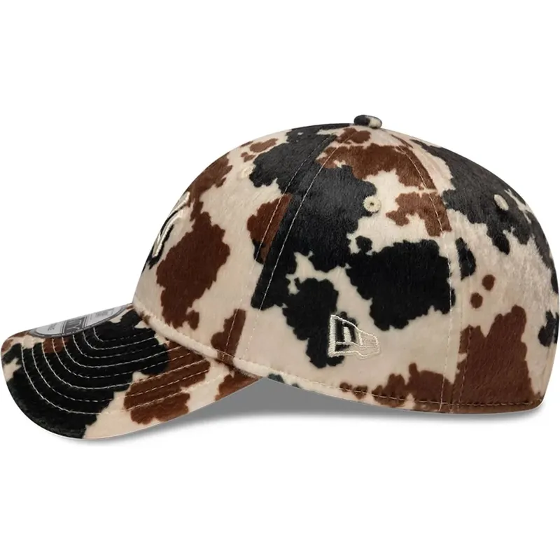 lippikset-kaareva-ruskea-saadettava-nauha-9twenty-animal-print-new-york-yankees-mlb-new-era