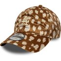 lippikset-kaareva-ruskea-saadettava-nauha-9twenty-animal-print-los-angeles-dodgers-mlb-new-era