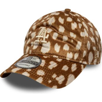 Lippikset kaareva ruskea säädettävä nauha 9TWENTY Animal Print Los Angeles Dodgers MLB New Era
