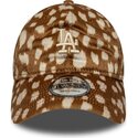 lippikset-kaareva-ruskea-saadettava-nauha-9twenty-animal-print-los-angeles-dodgers-mlb-new-era