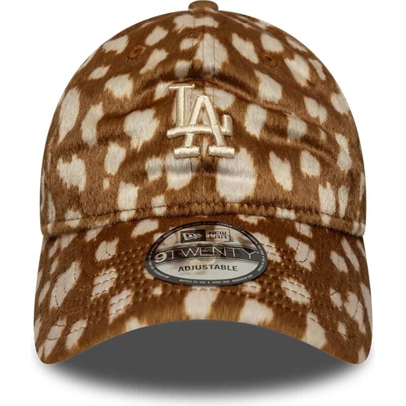 lippikset-kaareva-ruskea-saadettava-nauha-9twenty-animal-print-los-angeles-dodgers-mlb-new-era