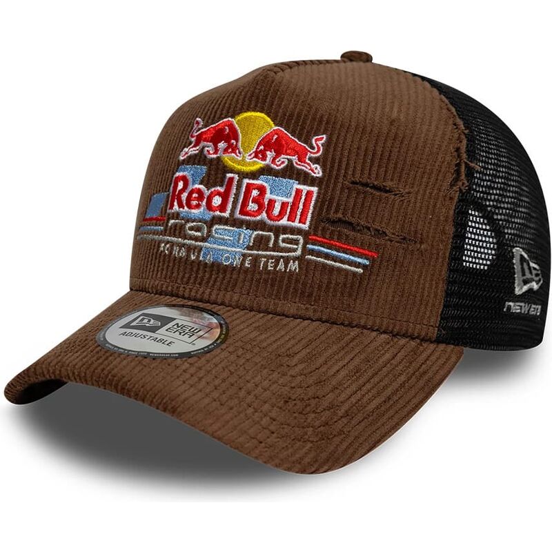 lippikset-kaareva-rekka-ruskea-snapback-a-frame-distressed-cord-red-bull-racing-formula-1-new-era