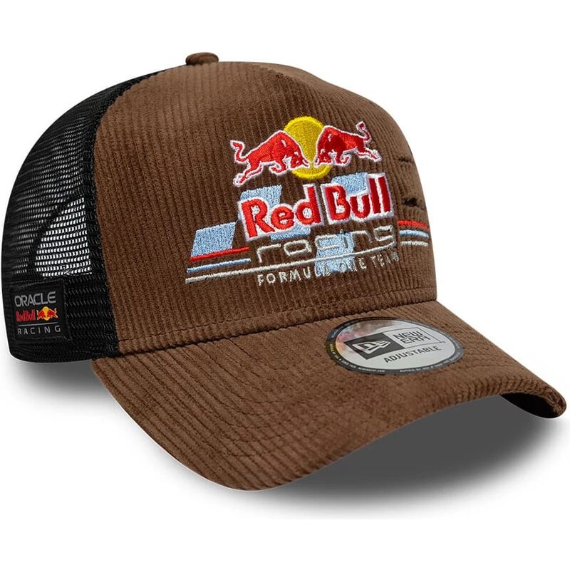 lippikset-kaareva-rekka-ruskea-snapback-a-frame-distressed-cord-red-bull-racing-formula-1-new-era