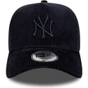 lippikset-kaareva-rekka-laivastonsininen-snapback-a-frame-tonal-cord-new-york-yankees-mlb-new-era