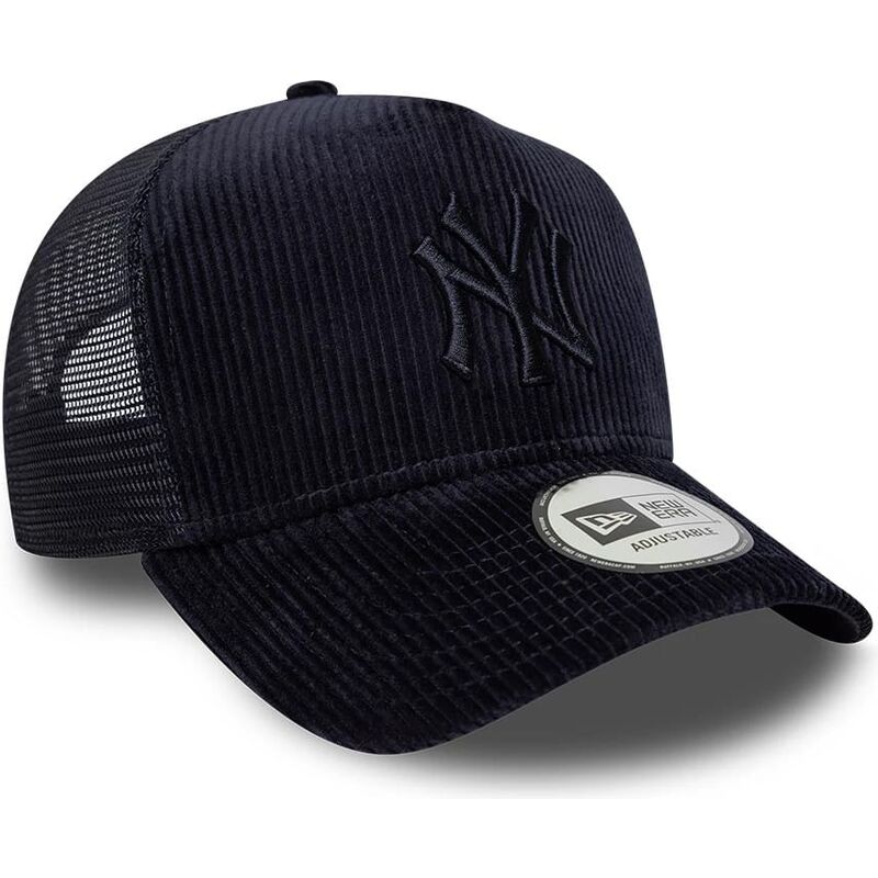 lippikset-kaareva-rekka-laivastonsininen-snapback-a-frame-tonal-cord-new-york-yankees-mlb-new-era
