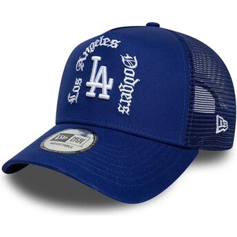 Lippikset kaareva rekka sininen snapback A Frame Wordmark Los Angeles Dodgers MLB New Era
