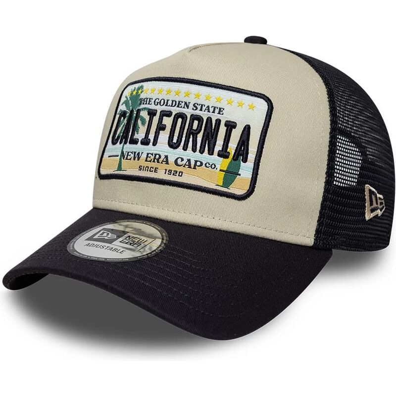 lippikset-kaareva-rekka-beige-snapback-a-frame-license-plate-california-new-era