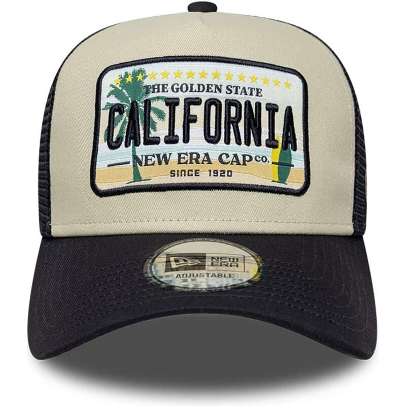 lippikset-kaareva-rekka-beige-snapback-a-frame-license-plate-california-new-era