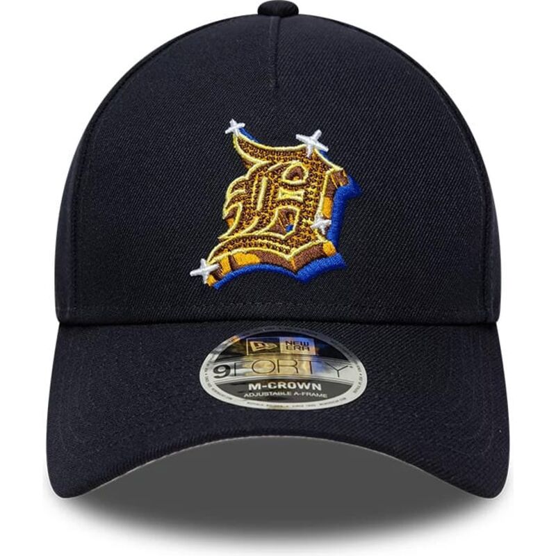 lippikset-kaareva-laivastonsininen-snapback-9forty-m-crown-a-frame-emblem-detroit-tigers-mlb-new-era