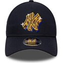 lippikset-kaareva-laivastonsininen-snapback-9forty-m-crown-a-frame-emblem-new-york-yankees-mlb-new-era