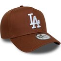 lippikset-kaareva-ruskea-snapback-e-frame-league-essential-los-angeles-dodgers-mlb-new-era