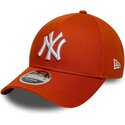 lippikset-kaareva-oranssi-snapback-9forty-m-crown-new-york-yankees-mlb-new-era