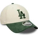 lippikset-kaareva-beige-snapback-9forty-m-crown-cord-los-angeles-dodgers-mlb-new-era