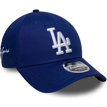Lippikset kaareva sininen snapback 9FORTY M-Crown Side Script Los Angeles Dodgers MLB New Era