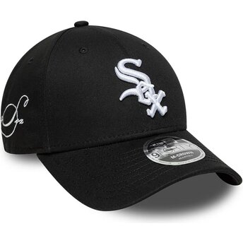 Lippikset kaareva musta snapback 9FORTY M-Crown Side Script Chicago White Sox MLB New Era