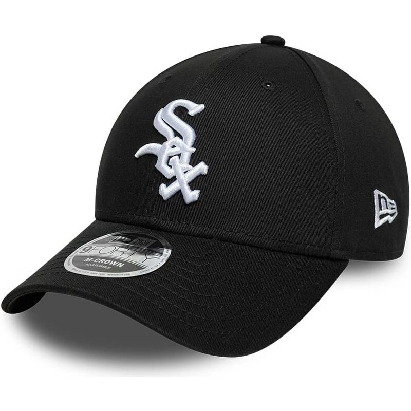 lippikset-kaareva-musta-snapback-9forty-m-crown-side-script-chicago-white-sox-mlb-new-era