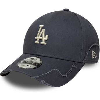 Lippikset kaareva harmaa säädettävä nauha 9FORTY Stitched Los Angeles Dodgers MLB New Era