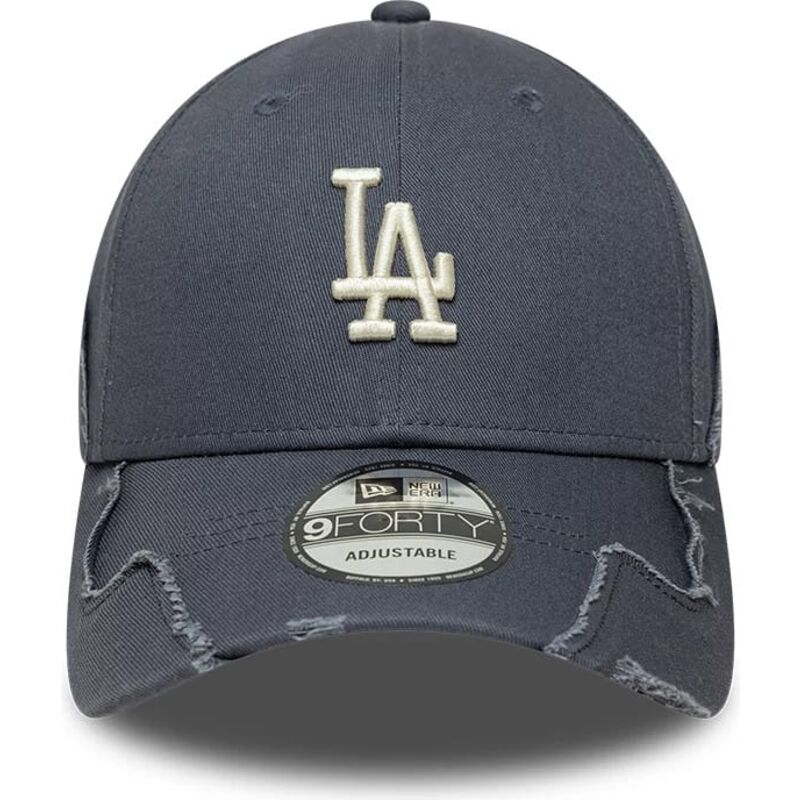 lippikset-kaareva-harmaa-saadettava-nauha-9forty-stitched-los-angeles-dodgers-mlb-new-era