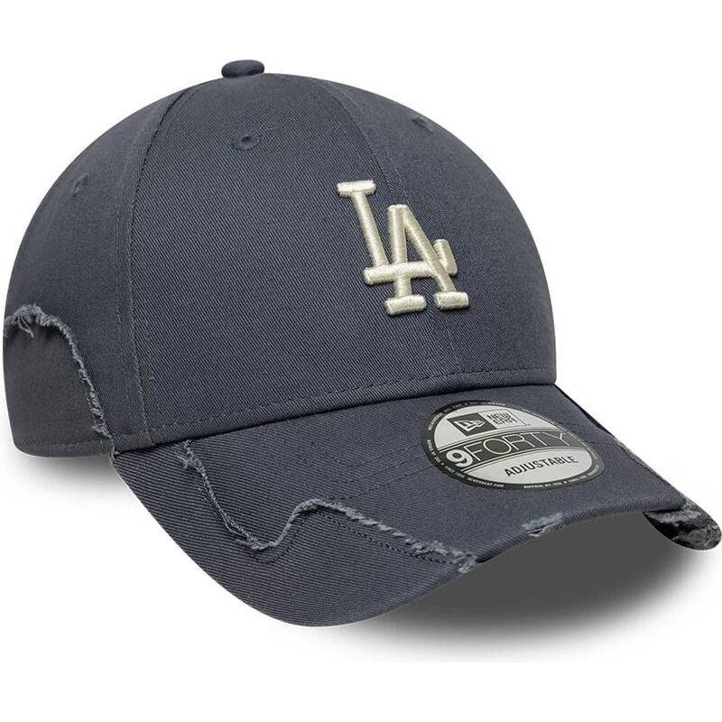 lippikset-kaareva-harmaa-saadettava-nauha-9forty-stitched-los-angeles-dodgers-mlb-new-era