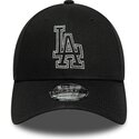 lippikset-kaareva-musta-saadettava-nauha-9forty-metallic-outline-los-angeles-dodgers-mlb-new-era