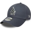 lippikset-kaareva-harmaa-saadettava-nauha-9forty-outline-camo-los-angeles-dodgers-mlb-new-era