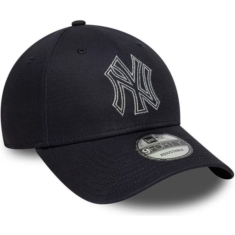 lippikset-kaareva-laivastonsininen-saadettava-nauha-9forty-metallic-outline-new-york-yankees-mlb-new-era lippikset-kaareva-laivastonsininen-saadettava-nauha-9forty-metallic-outline-new-york-yankees-mlb-new-era