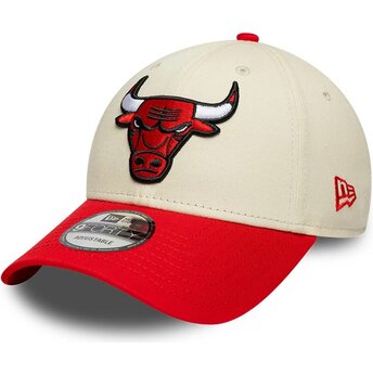 Lippikset kaareva beige säädettävä nauha 9FORTY Colour Block Chicago Bulls NBA New Era