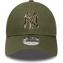 lippikset-kaareva-vihrea-saadettava-nauha-9forty-outline-camo-new-york-yankees-mlb-new-era