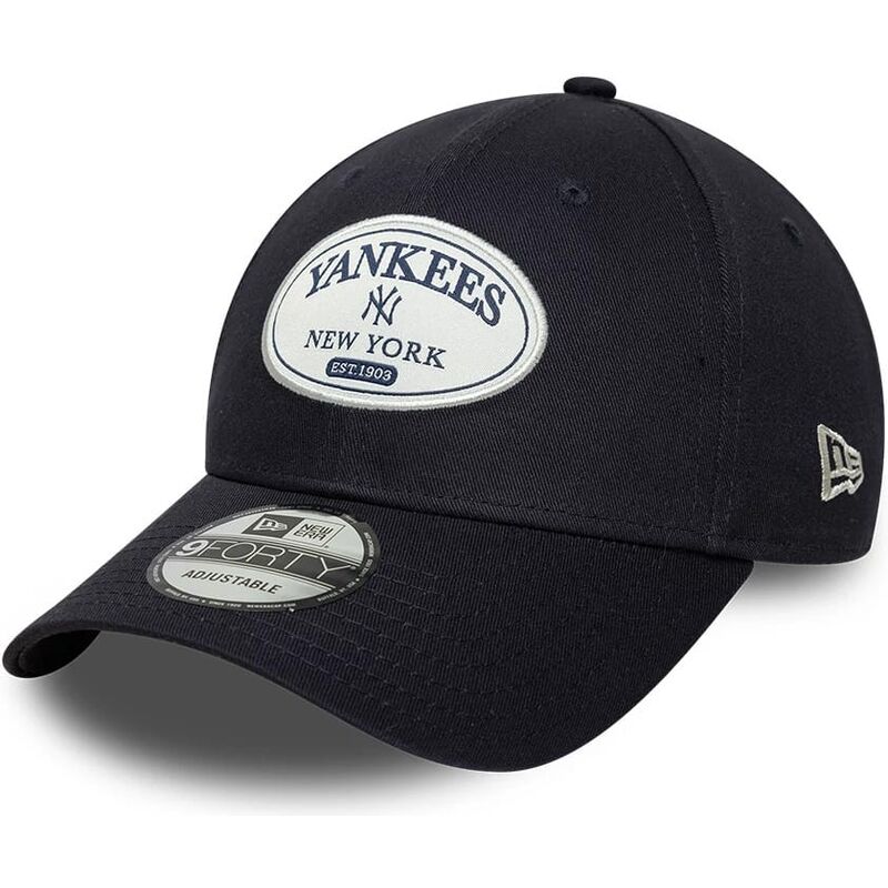 lippikset-kaareva-laivastonsininen-saadettava-nauha-9forty-patch-new-york-yankees-mlb-new-era